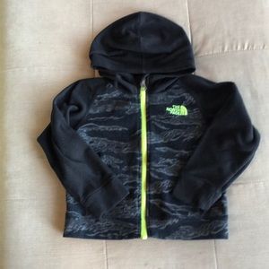 Boys Northface fleece zip up, size 2T